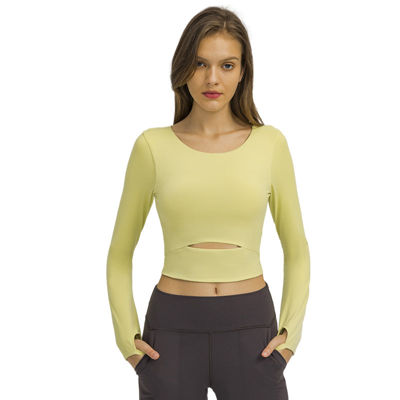 Stylish Hollow-Out Yoga Top