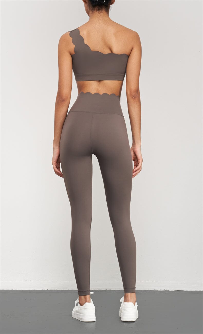 Effortlessly Chic Petal High-Waisted Leggings