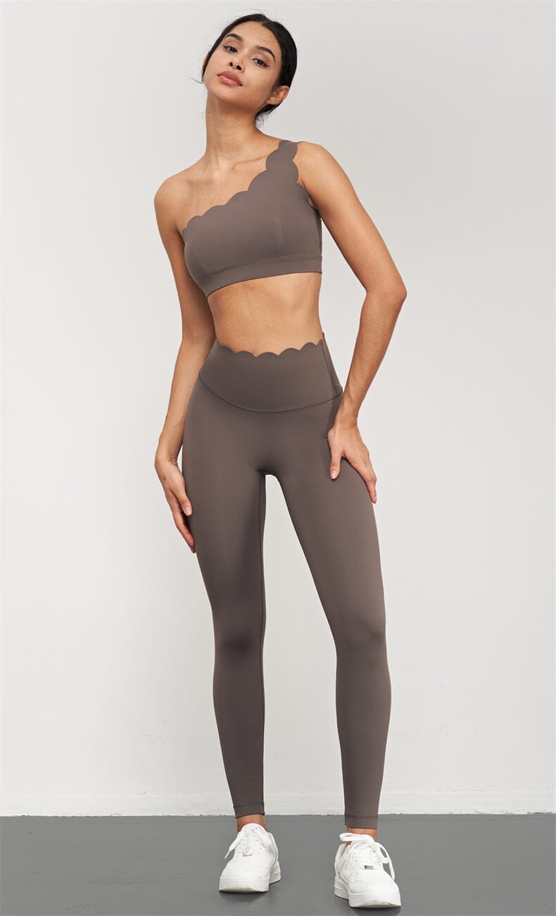 Effortlessly Chic Petal High-Waisted Leggings