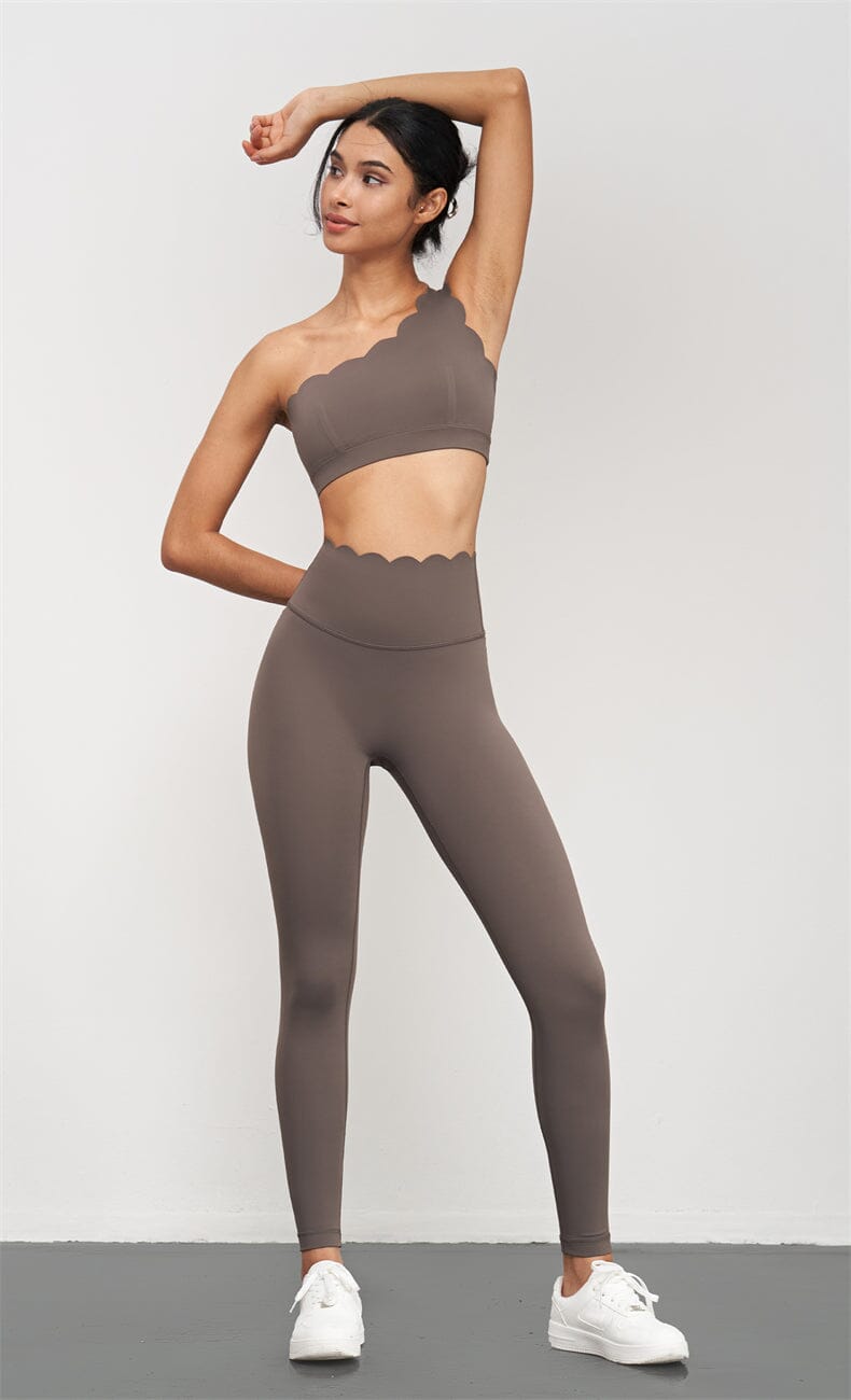 Effortlessly Chic Petal High-Waisted Leggings