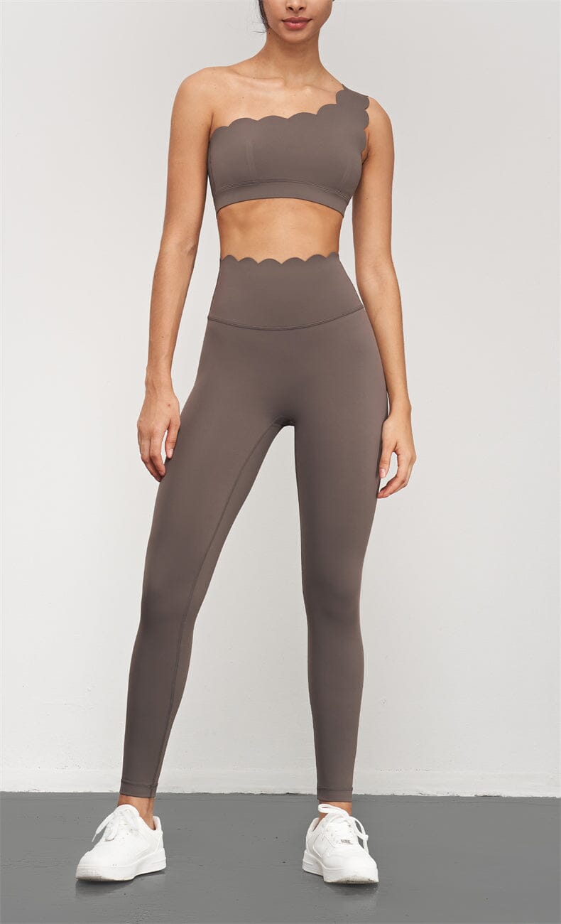 Effortlessly Chic Petal High-Waisted Leggings