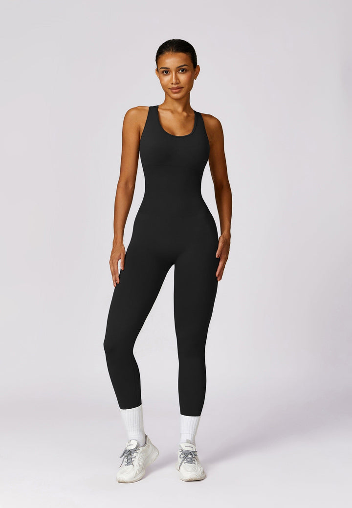 Elevate Your Style: Aurora Seamless Racerback Jumpsuit