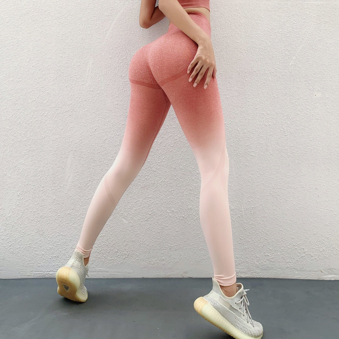 Gradient Striped Leggings for a Chic Look