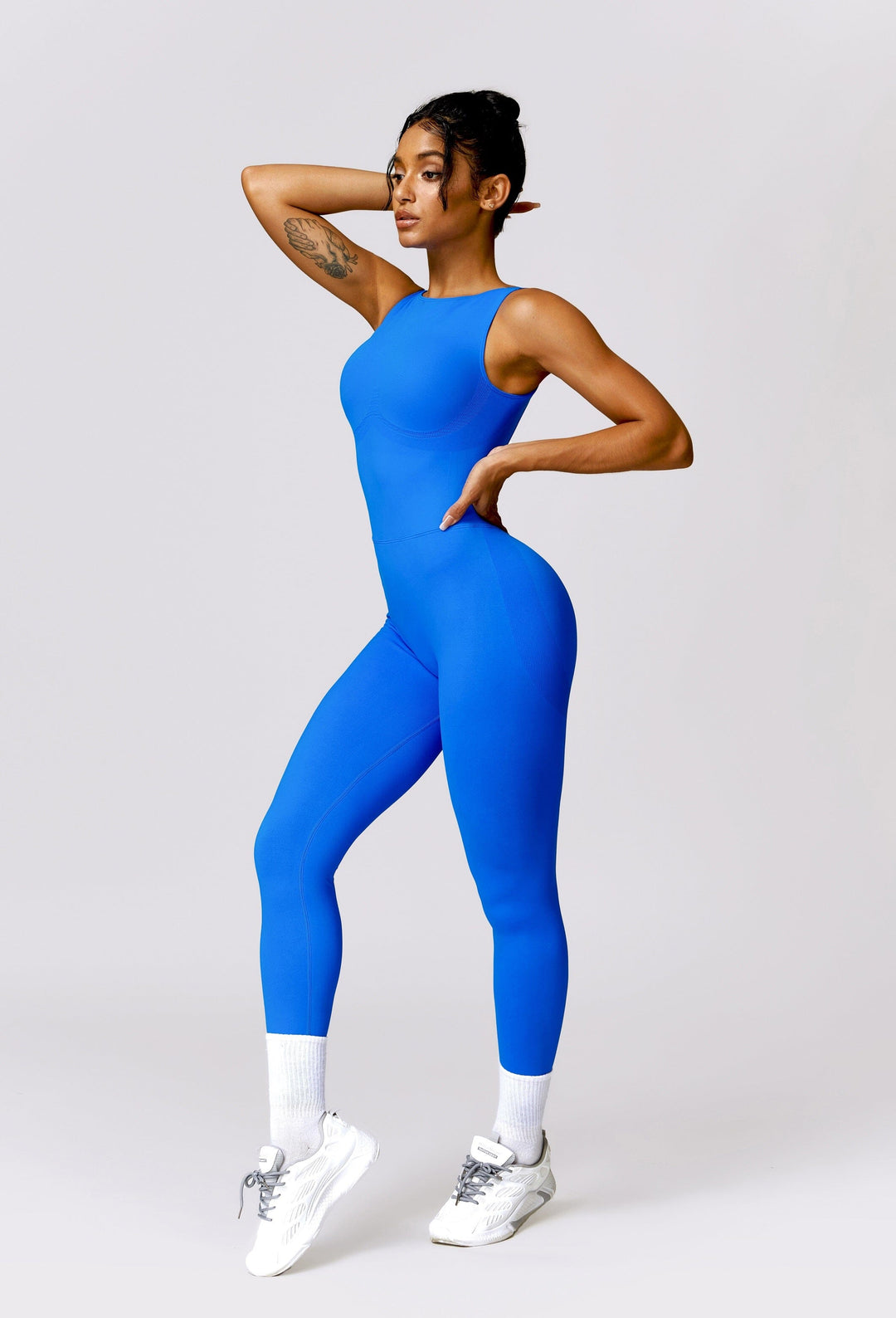 Elevate Your Style with the Seamless V-Back Jumpsuit