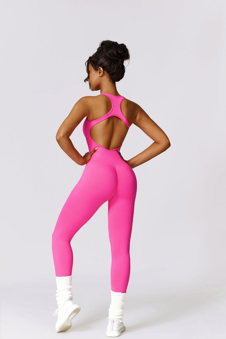 Elevate Your Style: Aurora Seamless Racerback Jumpsuit