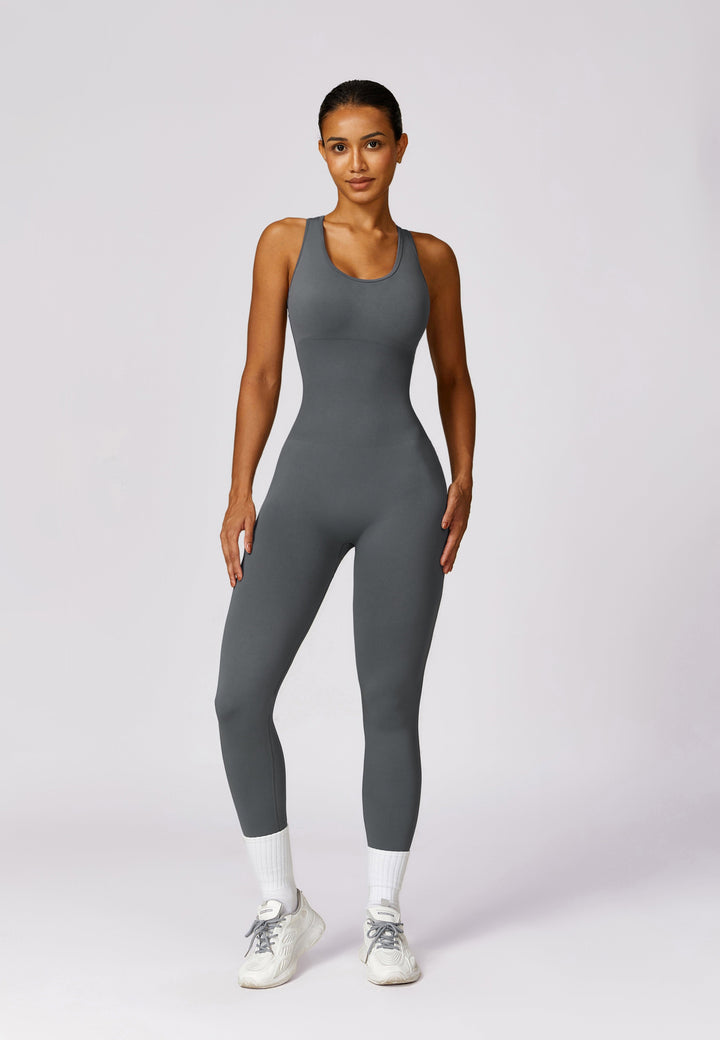 Elevate Your Style: Aurora Seamless Racerback Jumpsuit