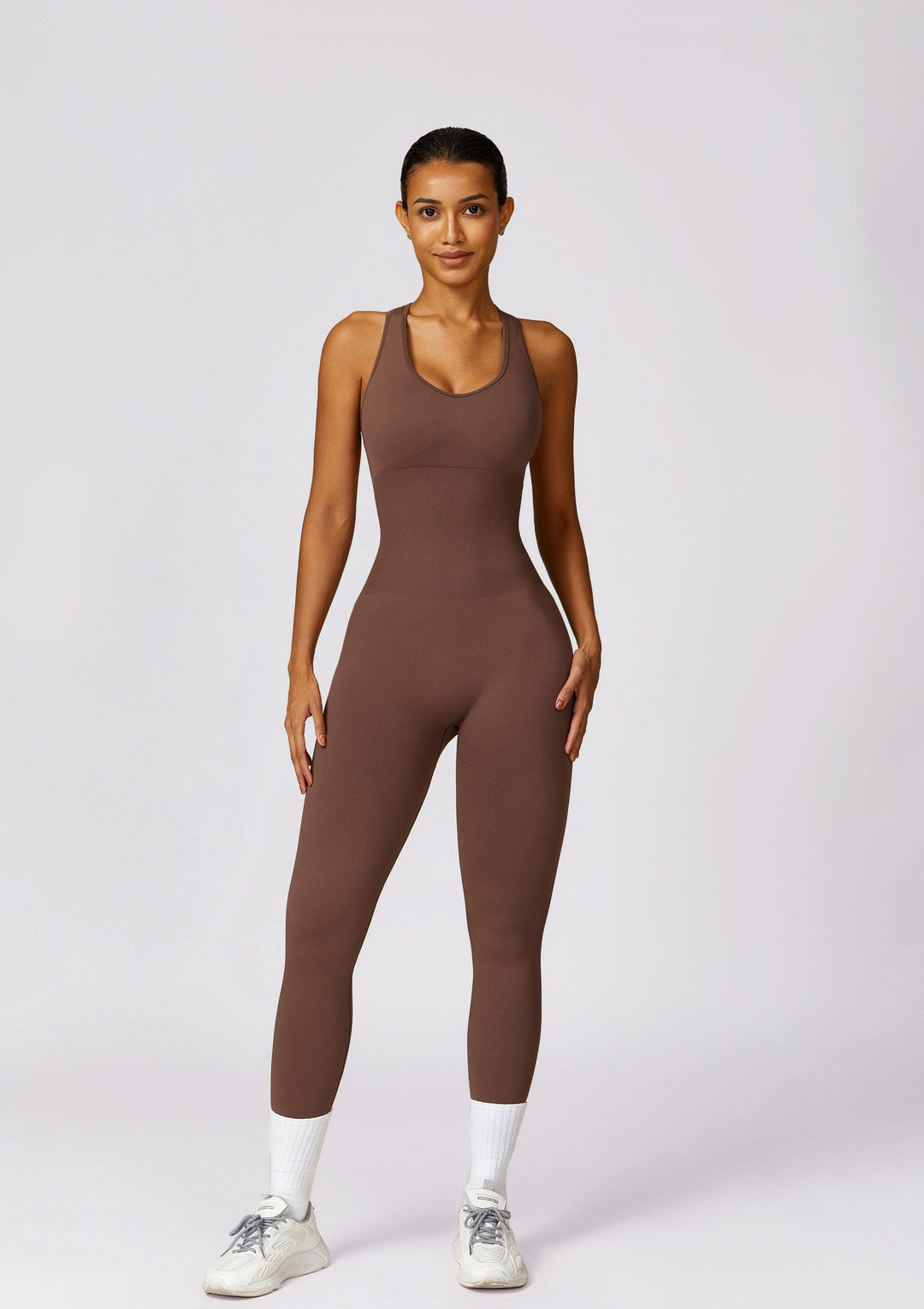 Elevate Your Style: Aurora Seamless Racerback Jumpsuit