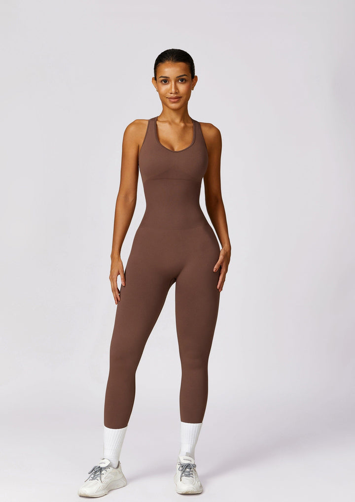 Elevate Your Style: Aurora Seamless Racerback Jumpsuit