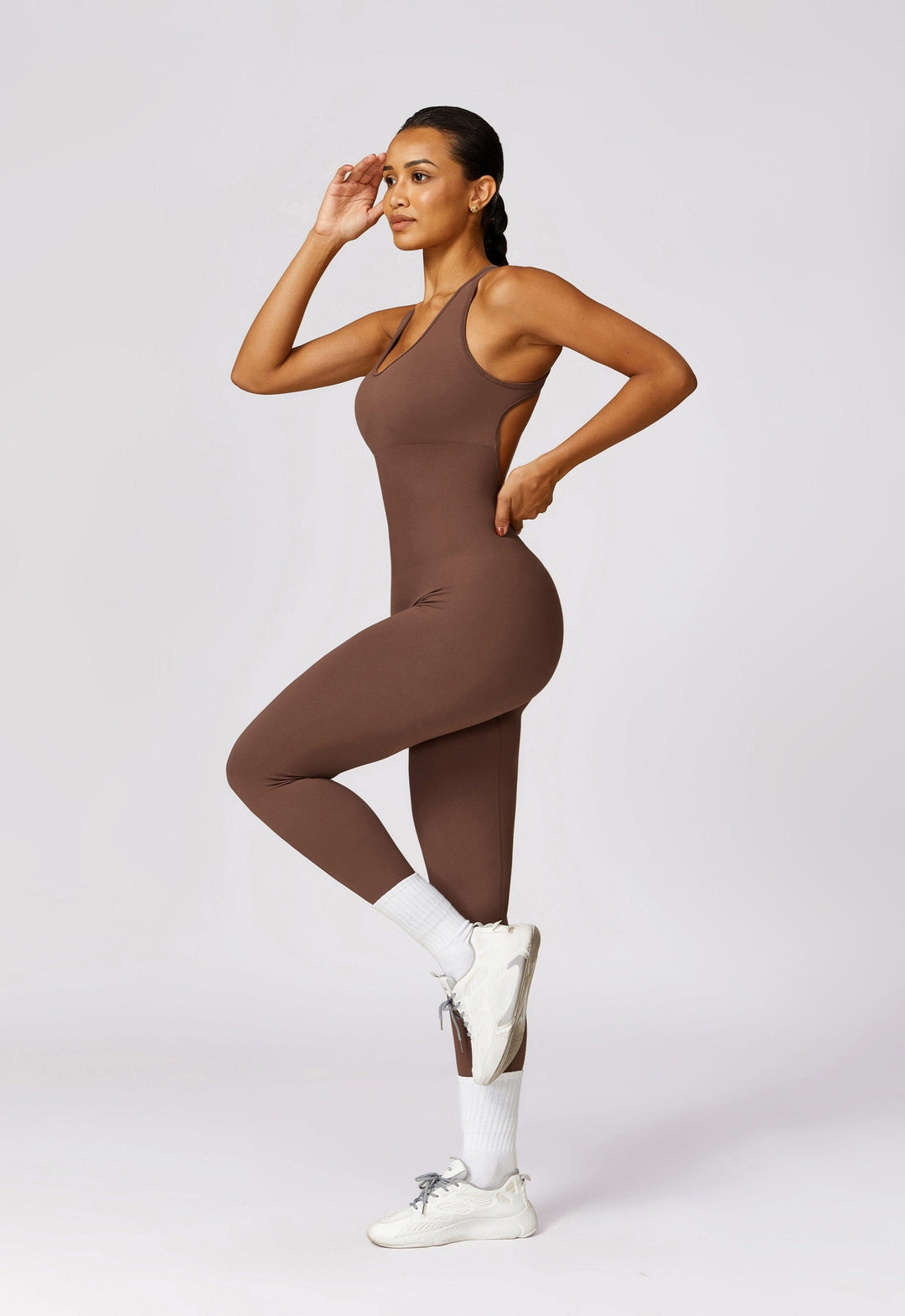 Elevate Your Style: Aurora Seamless Racerback Jumpsuit