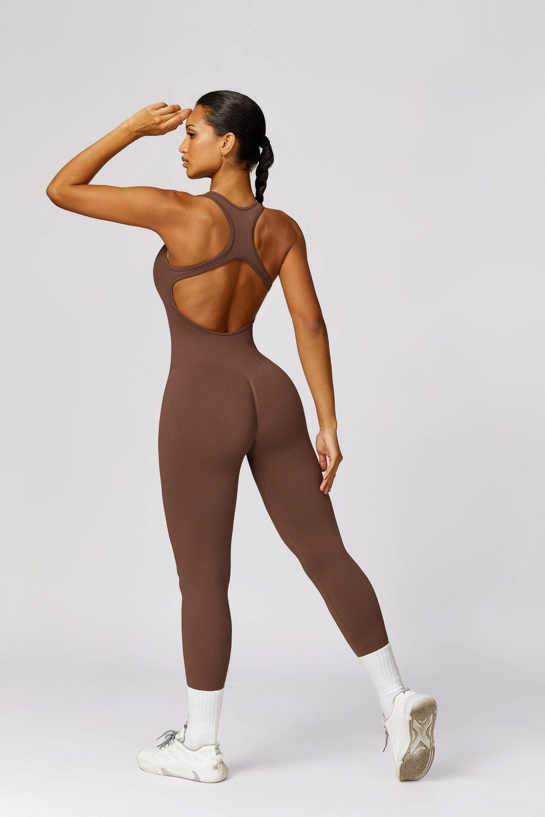 Elevate Your Style: Aurora Seamless Racerback Jumpsuit