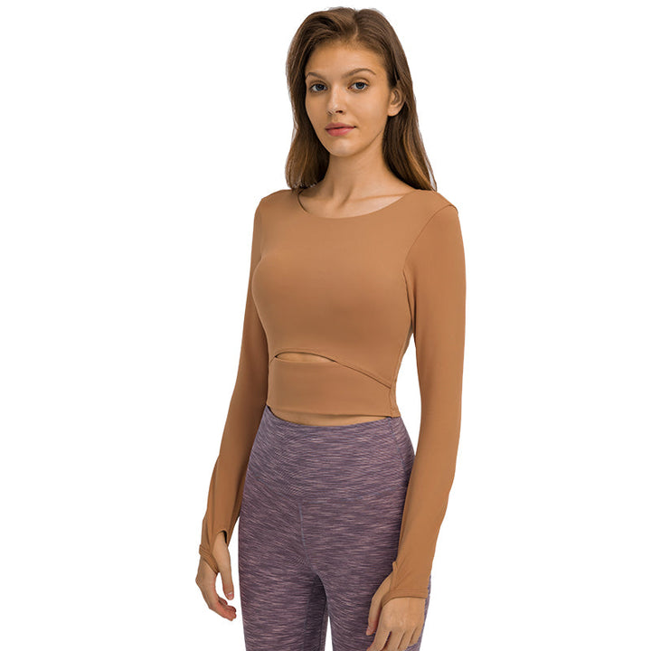 Stylish Hollow-Out Yoga Top