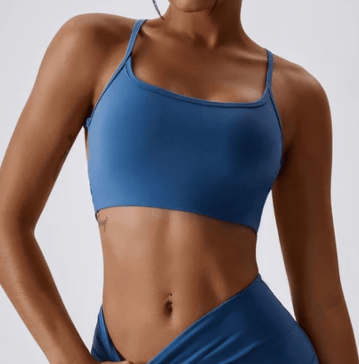 Chic Cross-Back Halter Bra for Ultimate Comfort and Support