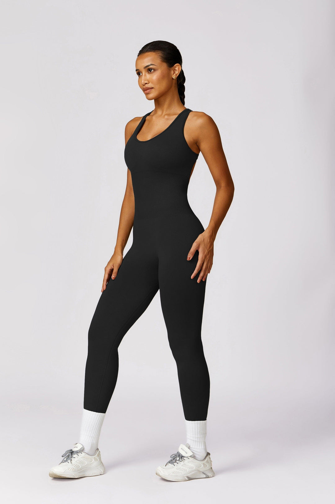 Elevate Your Style: Aurora Seamless Racerback Jumpsuit