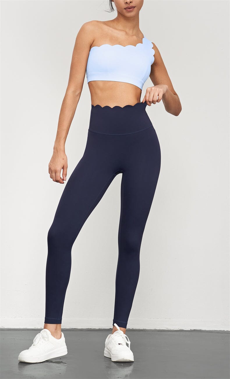 Effortlessly Chic Petal High-Waisted Leggings