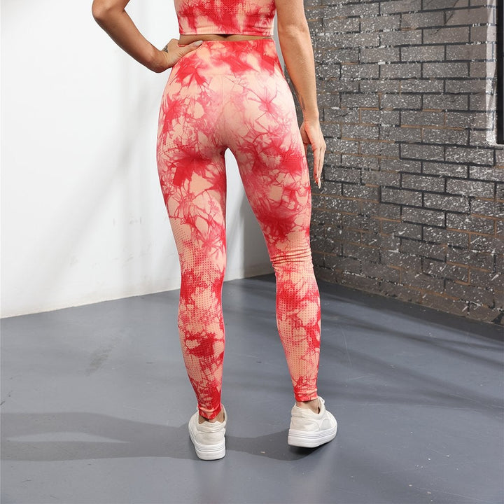 Chic High-Waisted Marble Print Leggings