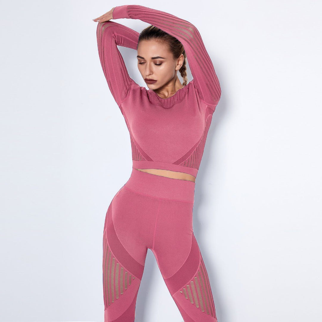 Ultra-Comfortable Seamless Mesh Crop Top