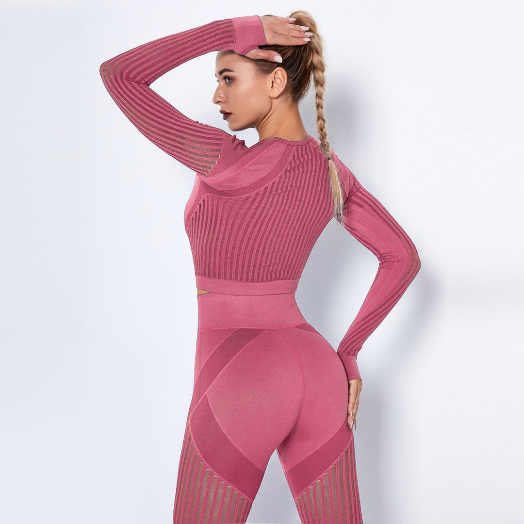 Ultra-Comfortable Seamless Mesh Crop Top