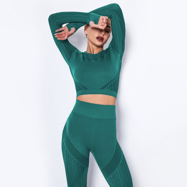 Ultra-Comfortable Seamless Mesh Crop Top