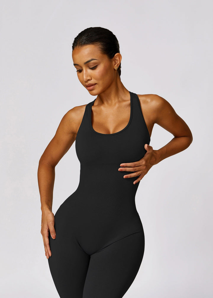 Elevate Your Style: Aurora Seamless Racerback Jumpsuit