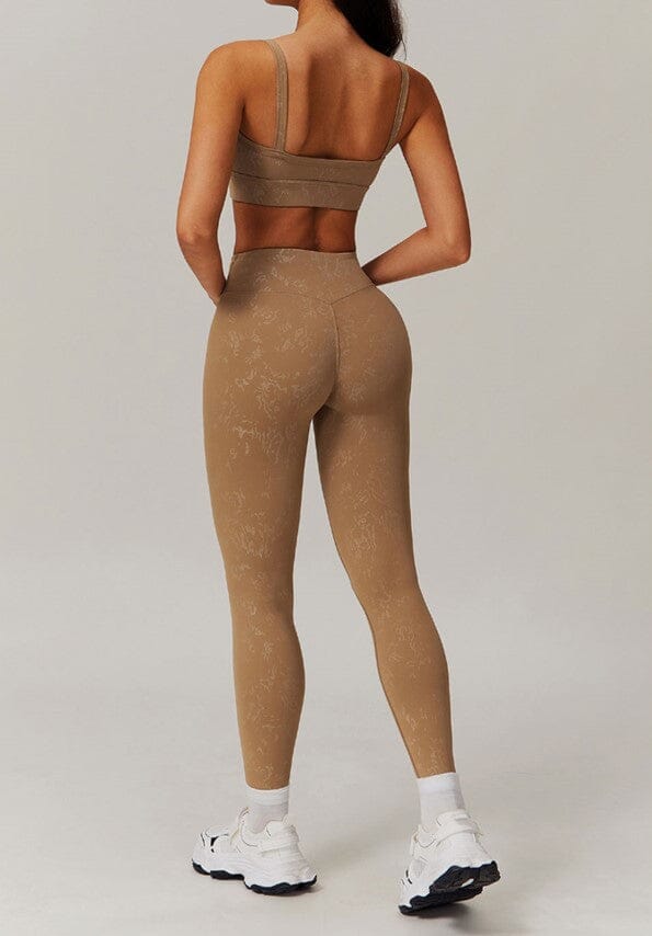 Elevate Your Workout: Synchronized Performance Leggings & Bra Set