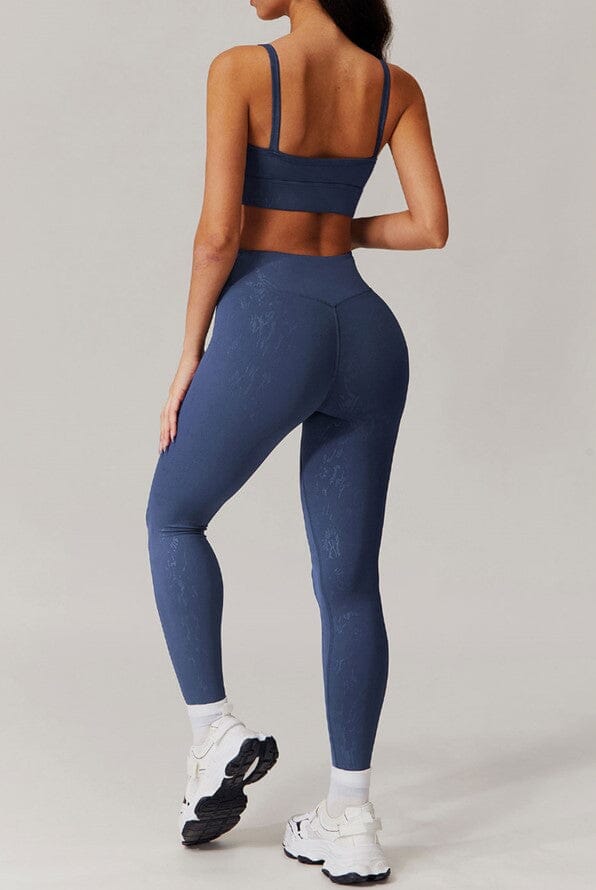 Elevate Your Workout: Synchronized Performance Leggings & Bra Set