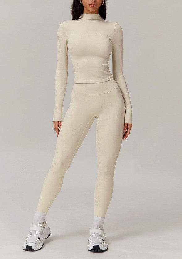 Ultimate Activewear Duo: Stylish Leggings & Long Sleeve Top for Peak Performance