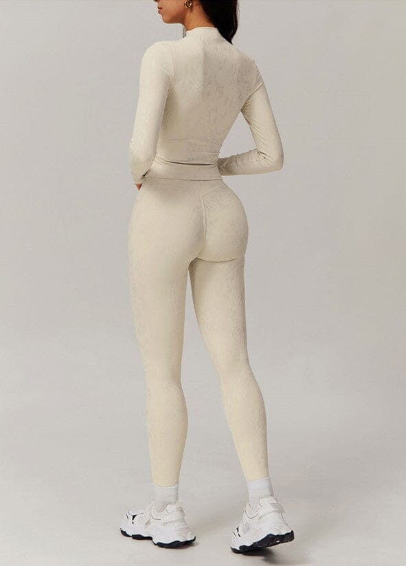 Ultimate Activewear Duo: Stylish Leggings & Long Sleeve Top for Peak Performance