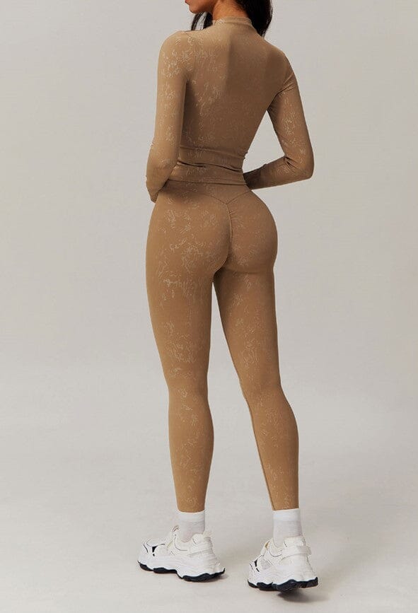 Ultimate Activewear Duo: Stylish Leggings & Long Sleeve Top for Peak Performance