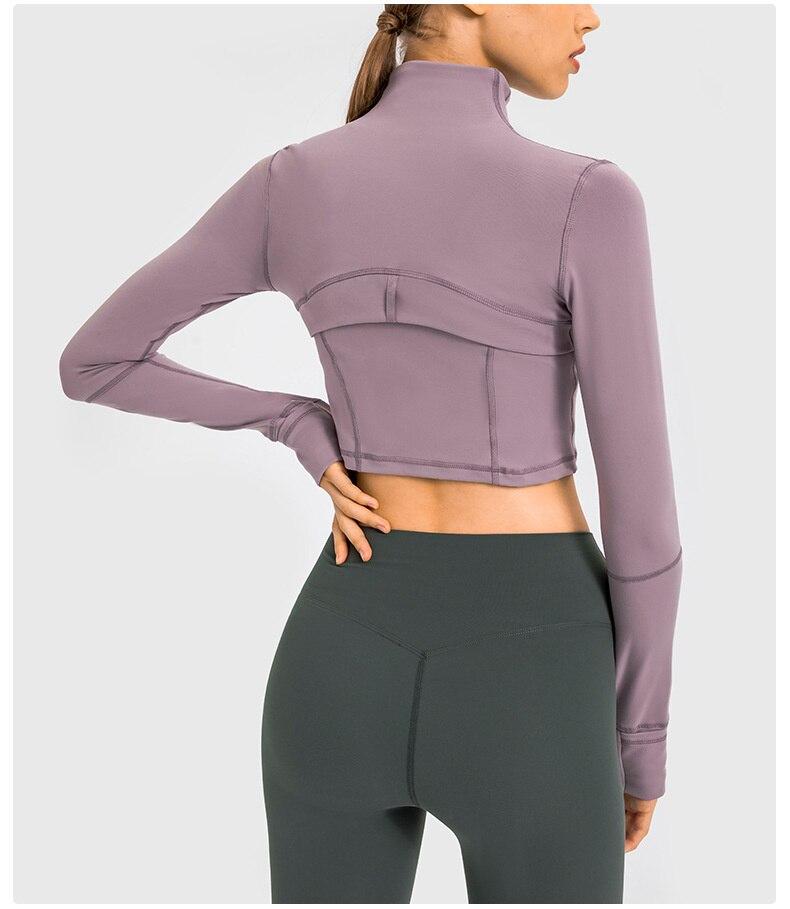 Sleek Zippered Running Crop Top for Ultimate Comfort and Style