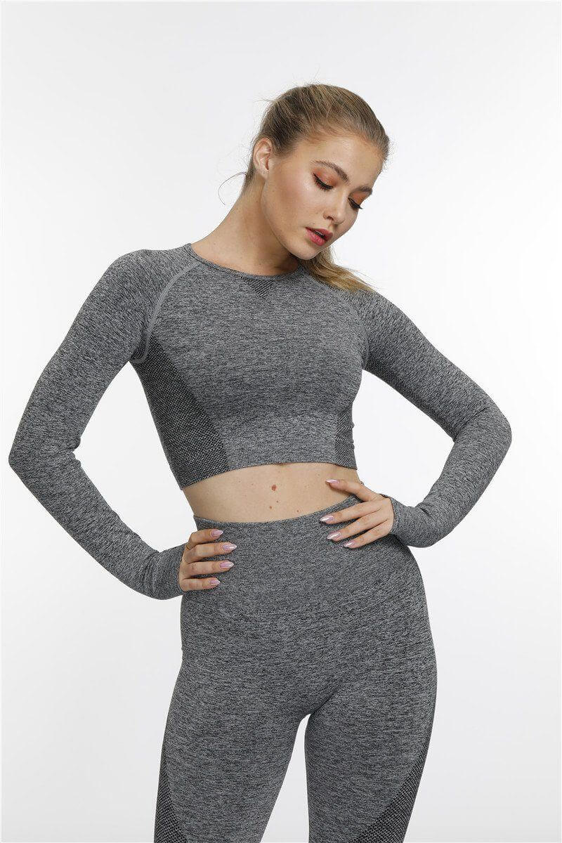 Stylish Long Sleeve Workout Shirt