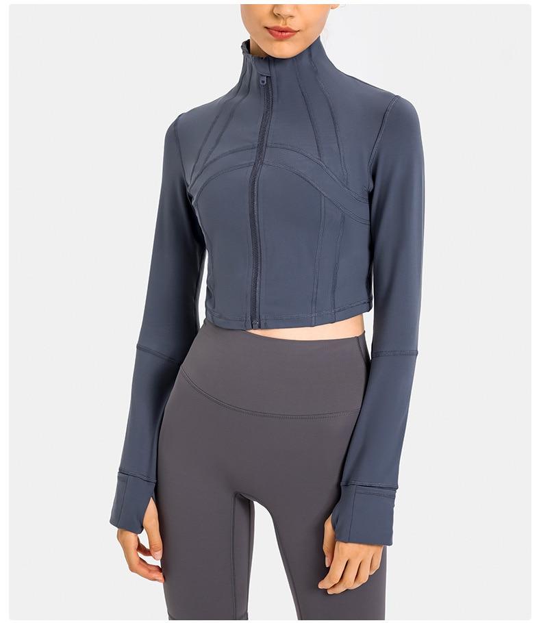Sleek Zippered Running Crop Top for Ultimate Comfort and Style