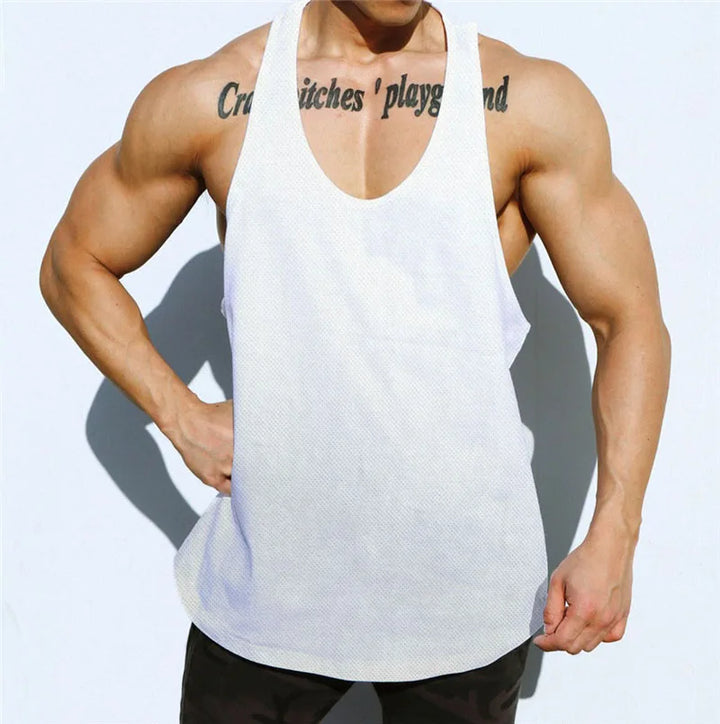 White Pro Formance Tank Top
