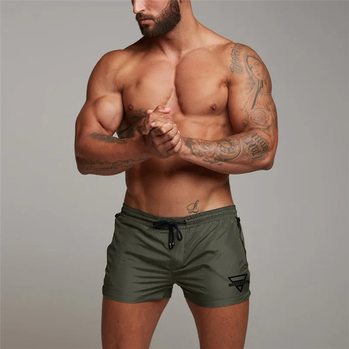Green MuscleGuys Shorts