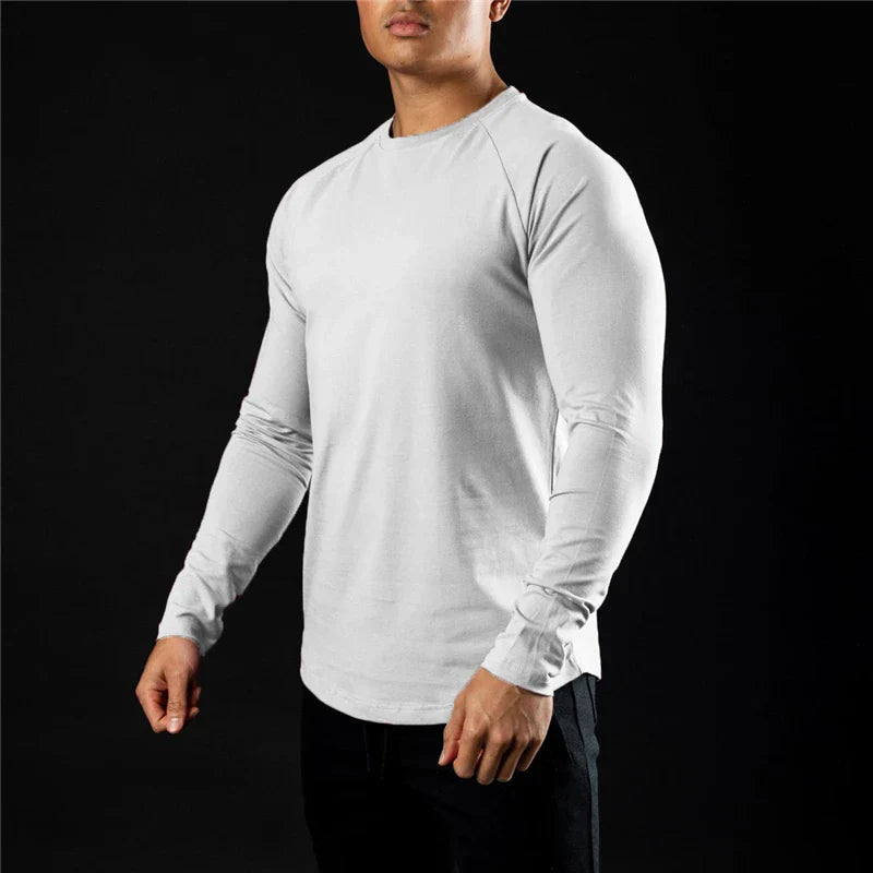White Hyperflex Sport Long Sleeve T-Shirt