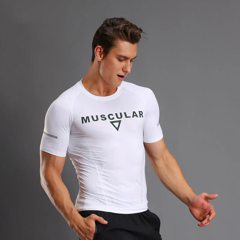 White Muscular T-Shirt
