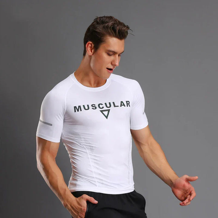 White Muscular T-Shirt