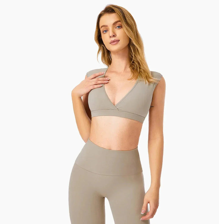 Chic Open Back Crop Top with a Contemporary Flair