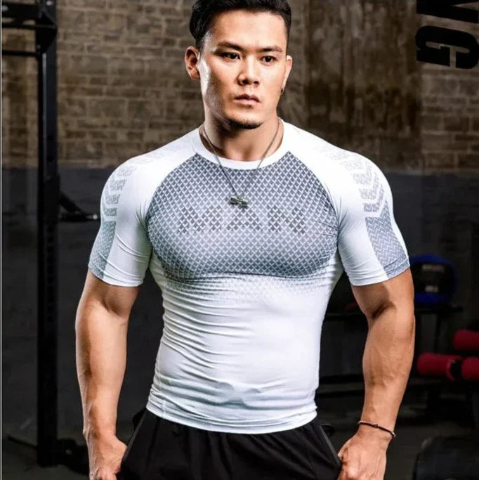White Compression Baselayer T-Shirt