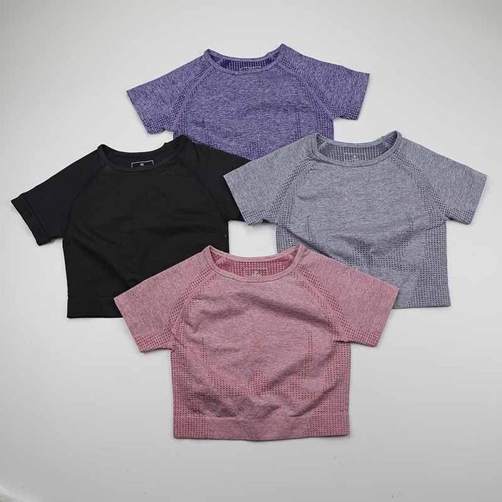 Elevate Your Workout with Our All-in-One Seamless Yoga Set: Shorts & Matching Top