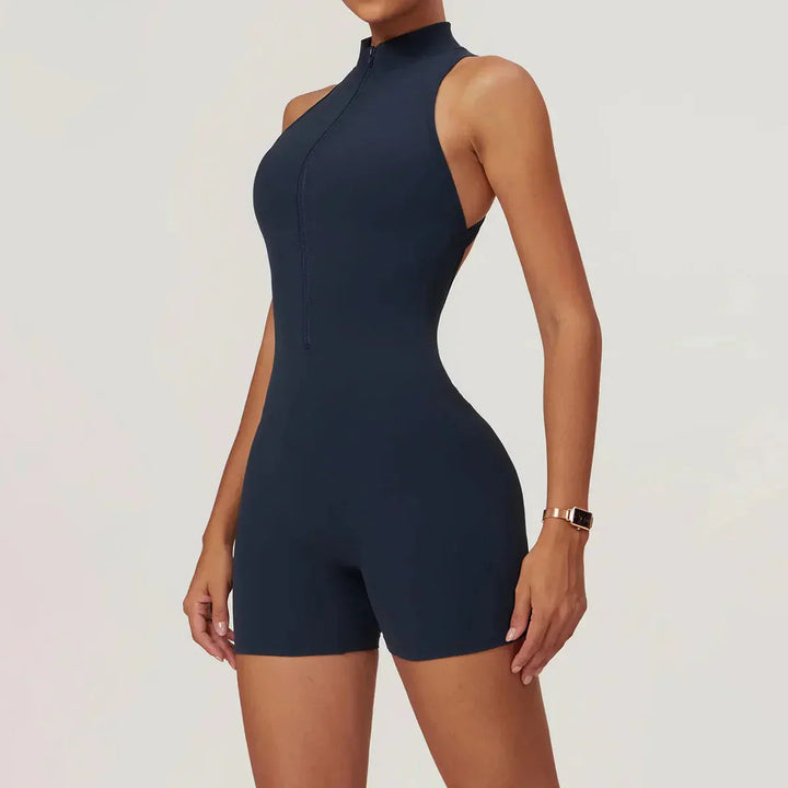 Chic Regent Zip-Up Jumpsuit for Effortless Style