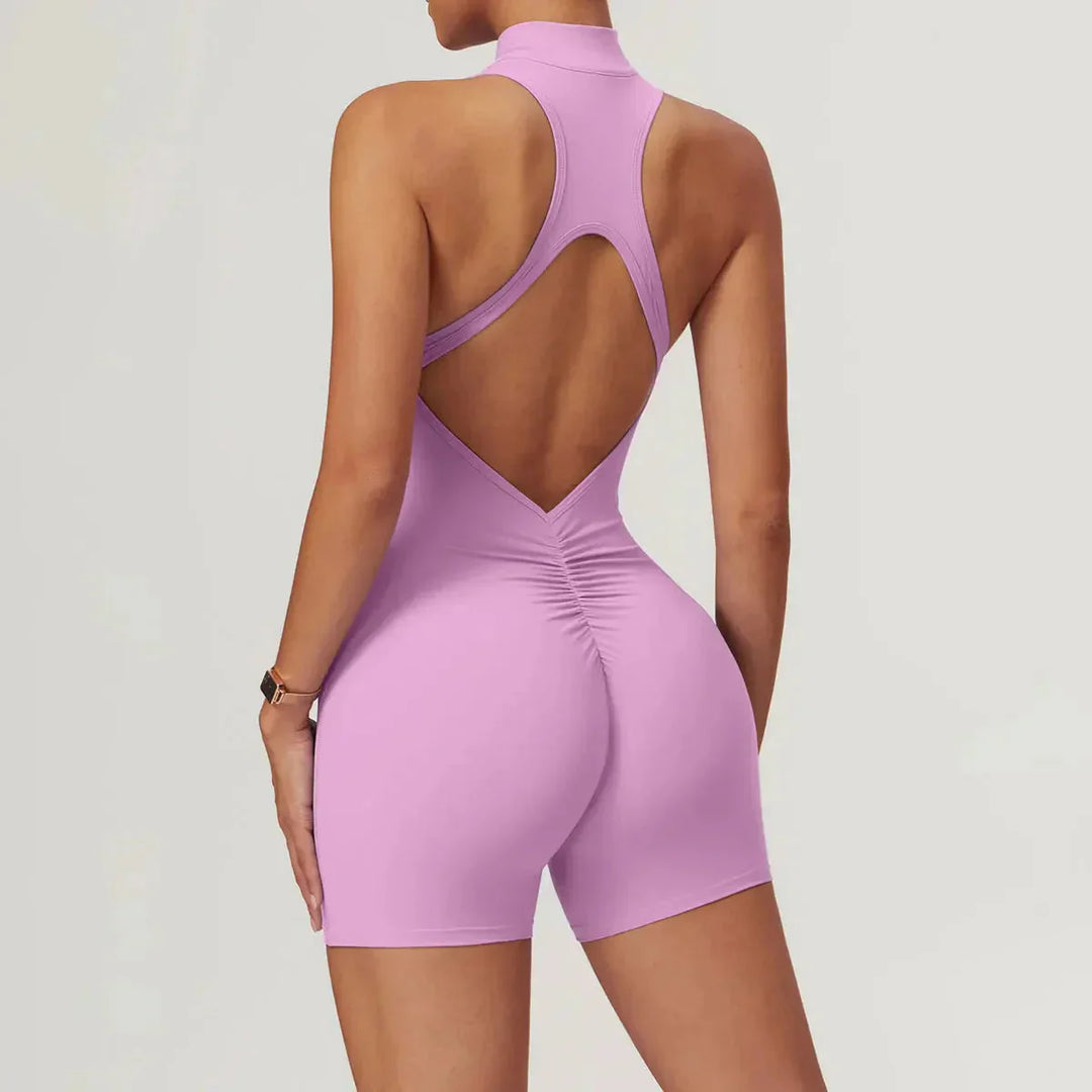 Chic Regent Zip-Up Jumpsuit for Effortless Style