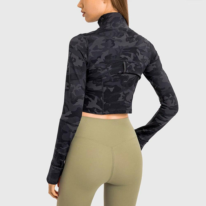 Sleek Zippered Running Crop Top for Ultimate Comfort and Style