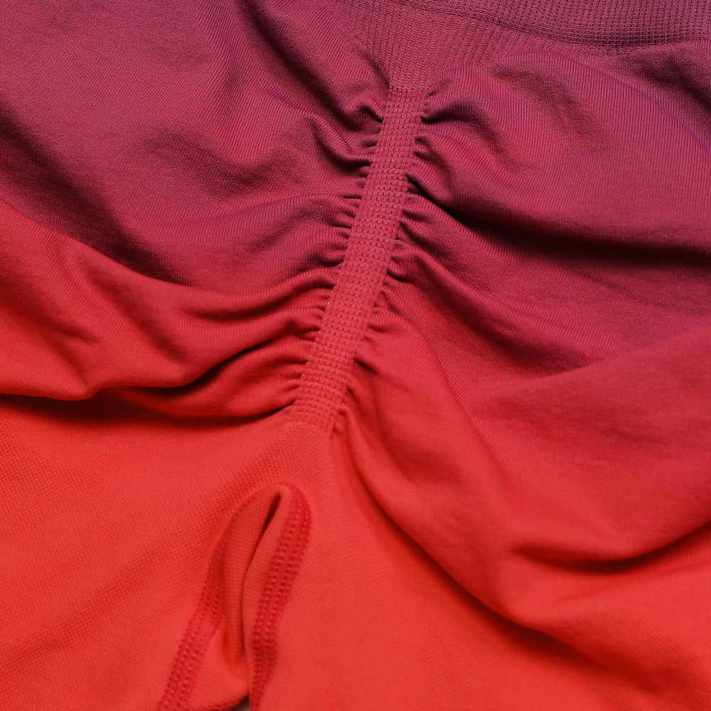 Vibrant Gradient Seamless Performance Shorts