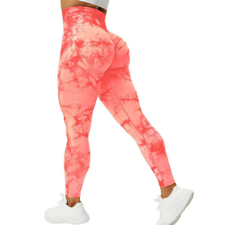 Chic Marble Print Scrunch Leggings
