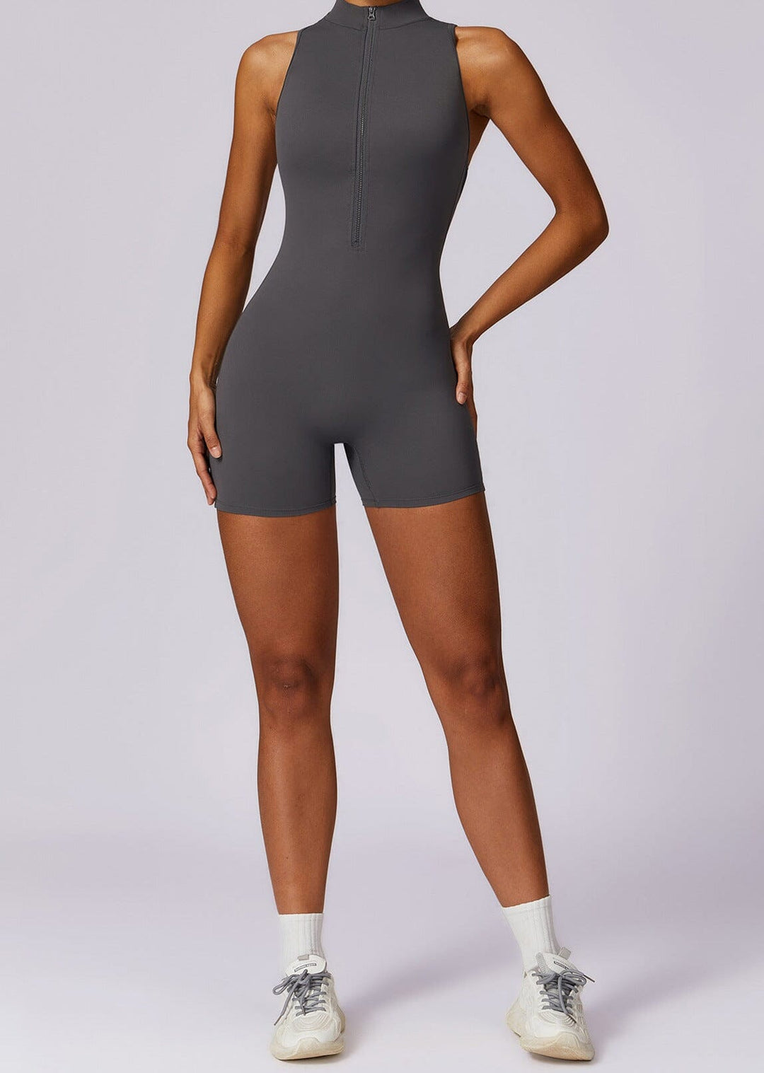 Chic Regent Zip-Up Jumpsuit for Effortless Style