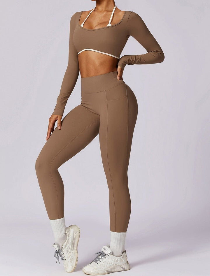 Enchanted Faerie Fitness Set - Stylish Leggings & Top Combo