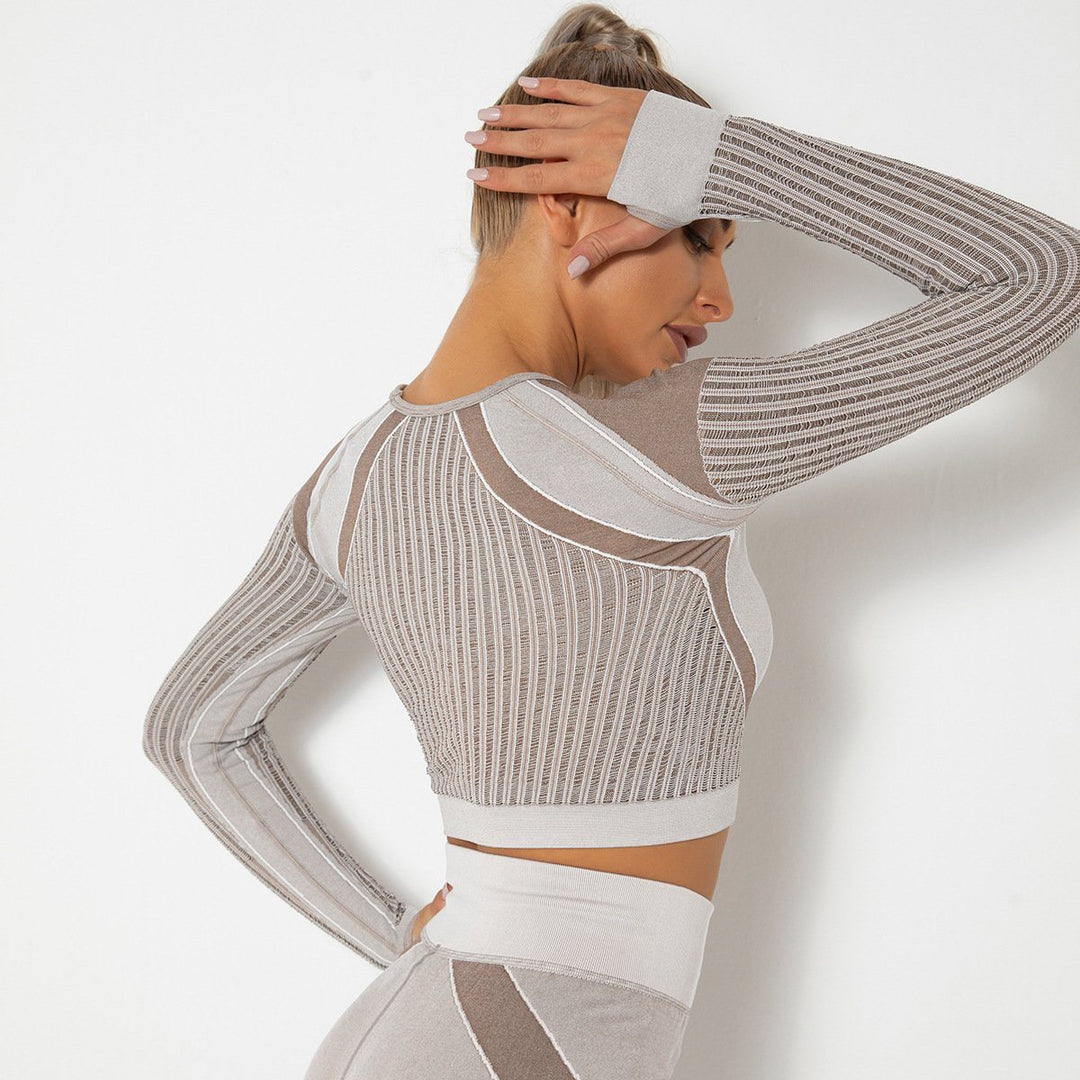 Ultra-Comfortable Seamless Mesh Crop Top