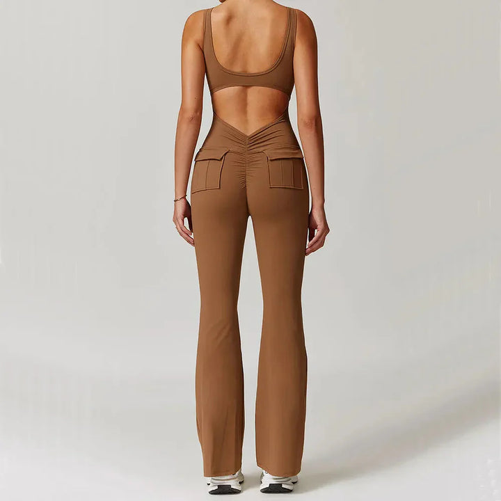 Chic & Stylish Flared Pocket Jumpsuit