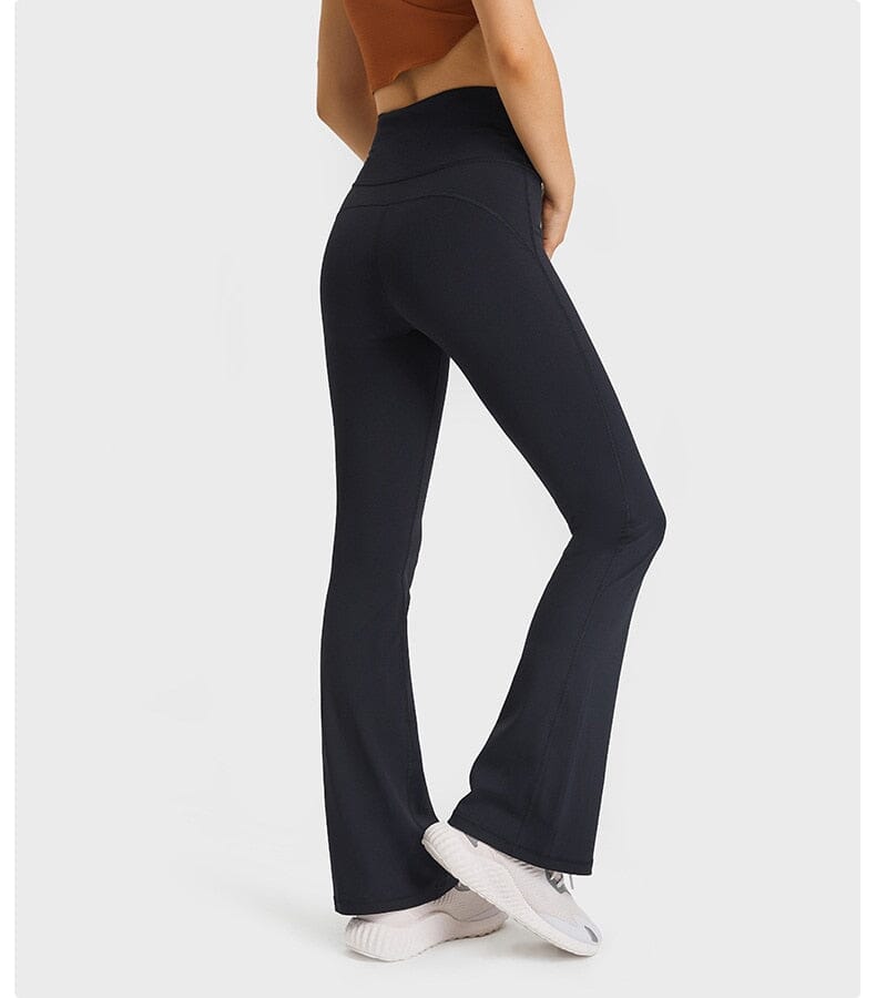 Chic Jade Bell-Bottom Trousers for Effortless Style