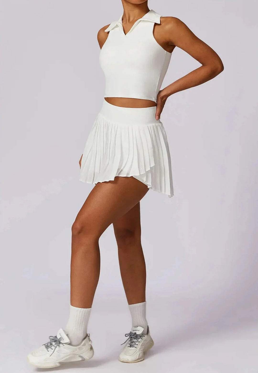 Catch the Summer Vibe Tennis Set - Stylish Skirt & Top Combo